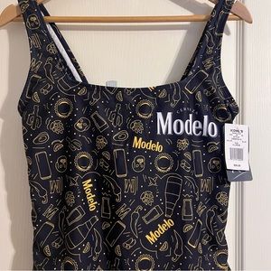 Modelo Black and Gold One Piece Swimsuit New with Tags Size XL